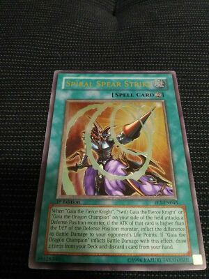 YuGiOh! Spiral Spear Strike x1 FET-EN043 Ultimate Rare Unlimited Edition LP