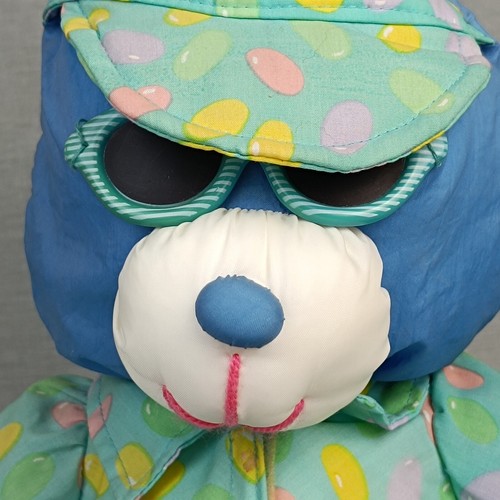 EURO PLAY Hase mit Brille ❤️ Knautschi Ballonseide Vintage Stofftier Kuschel - Bild 2 von 7
