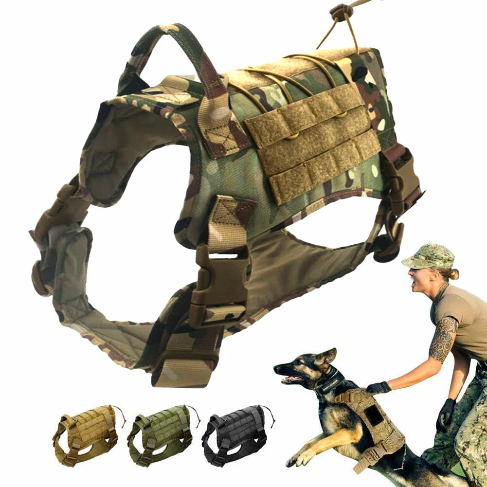 Military style sale dog vest