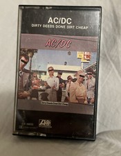 AC/DC Cassette Dirty Deeds Done Dirt Cheap Audio Tape