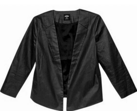Giacca blazer donna Kate Spade con risvolto cucito chiusura un bottone Medium Nero