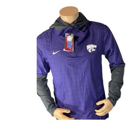 NIKE KANSAS STATE WILDCATS ON-FIELD JACKET TAGLIA LARGE $100 VENDITA AL DETTAGLIO DS CQ5234-566 - Foto 2 di 4