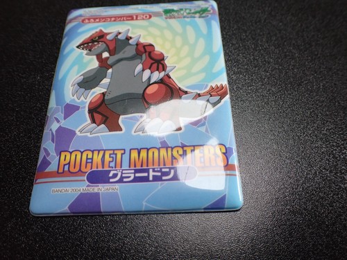 Pokemon Bandai Promo Waterproof Bathroom Menko Card 2004 Groudon #5527 - Picture 5 of 18