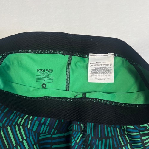 Nike Pro Damen Leggings Medium hypercool Gezeitengrün Netz Training Dri Fit - Bild 3 von 11