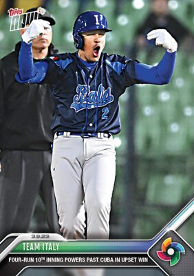 2023 TOPPS NOW CARD WORLD BASEBALL CLASSIC CARD TEAM ITALY #WBC-10