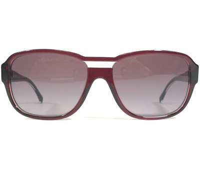 Chanel Sunglasses 5194 c.1261/3L Transparent Red Aviators with Purple Lenses
