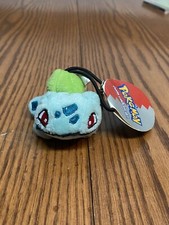 Vintage 1999 Pokemon bulbasaur Plush 3" BeanieToy Keychain - New with Tags RARE