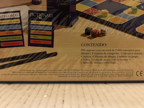 PICTIONARY El Juego en el que todos pintan 55851 (2002) Mattel - Imagen 8 de 12