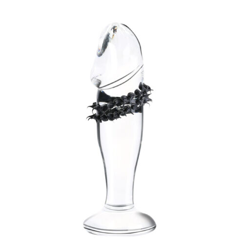 Crystal Glass Dildo Suction Cup G-Spot Stimulator Anal Butt Plug Sex Toy Adult - Picture 13 of 15