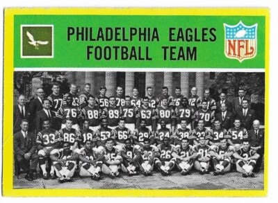 EAGLES TEAM 1967 Philadelphia Football card #133 Philadelphia