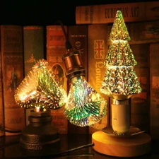 3D Decoration LED Bulb Vintage Edison Light Bulb Star Fireworks Lamp Holiday Nig