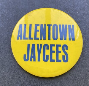 Vintage Pin Pinback, Allentown Jaycees, PA Pennsylvania