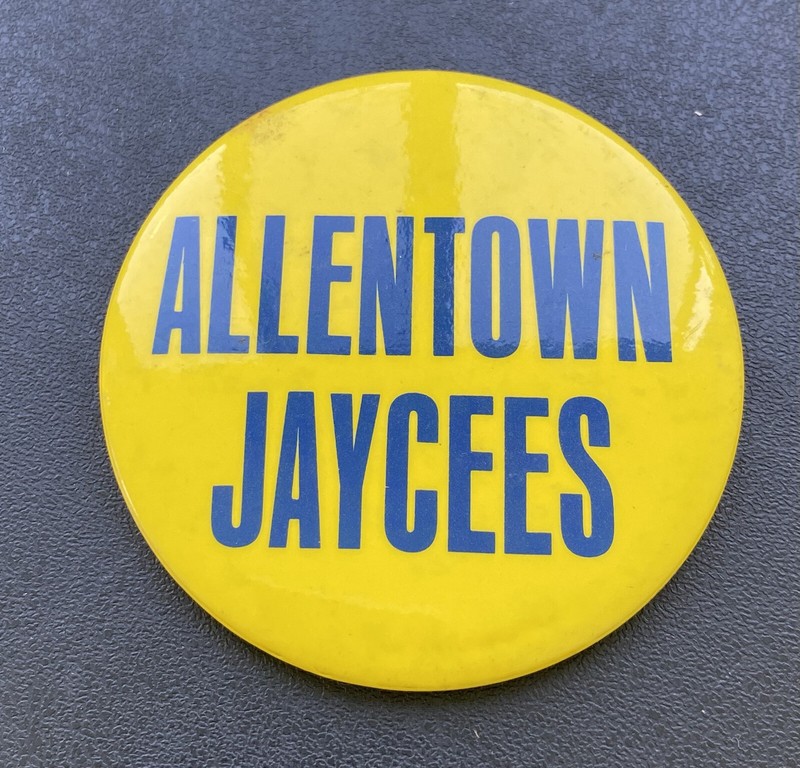Vintage Pin Pinback, Allentown Jaycees, PA Pennsylvania