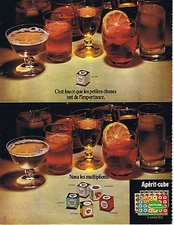 ADVERTISEMENT ADVERTISING 064 1968 LA VACHE QUI RIT les apérit-cubes