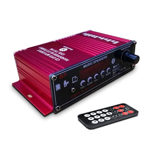 400W Sunbuck Power Amplifier 2 Channel bluetooth 5.0 Stereo Audio Home FM Remote - Picture 8 of 14