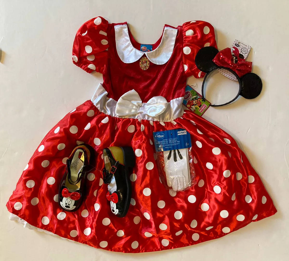 Disney Store Minnie Mouse Red Dress Costume Size 7/8