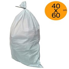 Rubble Sacks 40cm x 60cm Builders Bag Sack Tough Waste Woven PP Sandbags