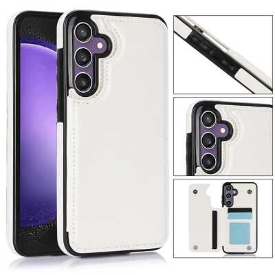 For Samsung S25 Ultra S24 FE S25 S24  Flip Wallet Card Holder Stand Leather Case