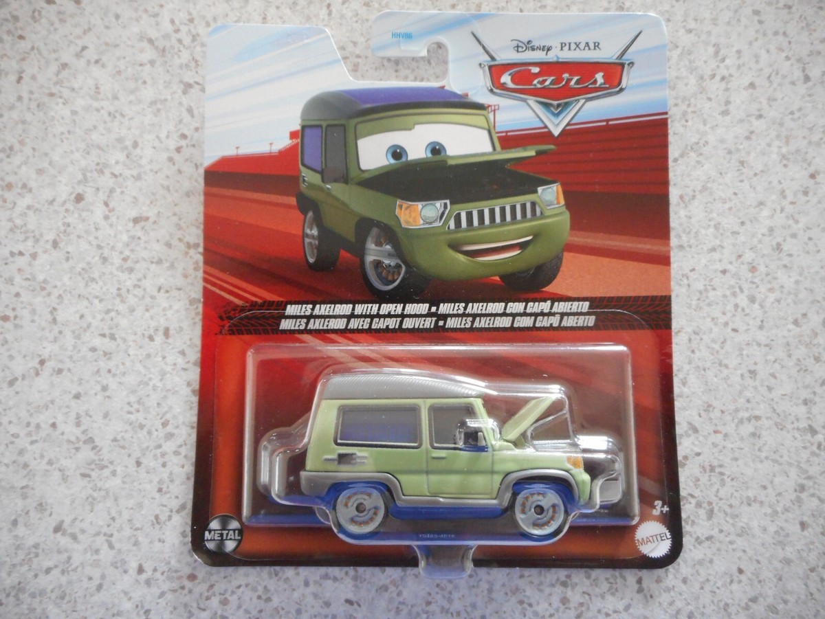 DIE CAST DISNEY PIXAR CARS MOVIE CAR 1:55 MILES AXELROD WITH OPEN