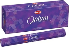 HEM Opium Incense Sticks Pack Of 120 | Natural Resin | Aromatherapy Incense