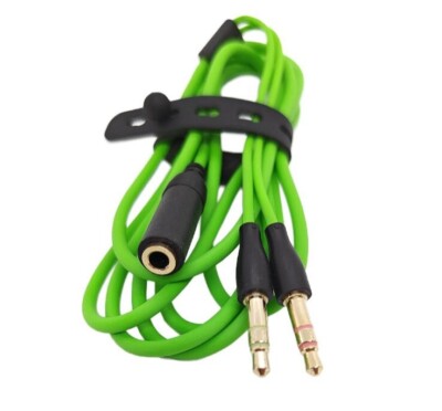 3.5mm Cord Cable Wire To two Device for Razer Kraken BT Kitty Edition Extension