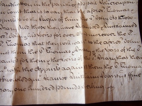 Questin 1754 DOCUMENT ANGLAIS sur PARCHEMIN comté d'YORK - Picture 3 of 4