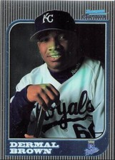 1997 Bowman Chrome  Dee Brown Kansas City Royals #215