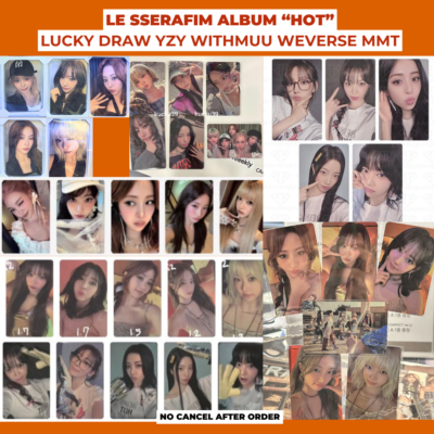 LE SSERAFIM LUCKY DRAW POB WITHMUU MMT HOT CHAEWON PHOTOCARD