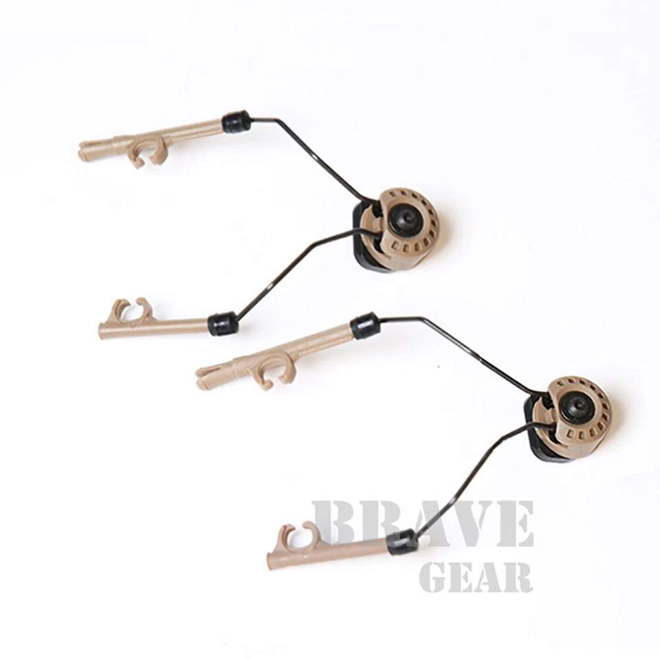 Conjunto de adaptador de montagem em trilho rotativo capacete ARC tático para fone de ouvido Comtac SMA Sordin - Imagem 4 de 4