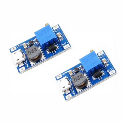 2PCS  2A booster Tafel DC-DC step-up input 2/24V to 5/9/12 / 28V Replace XL6009