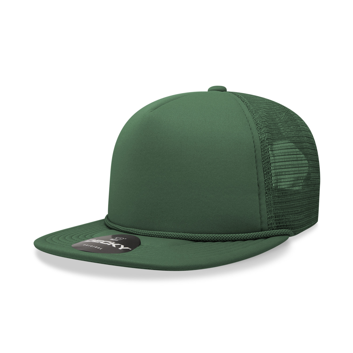 Decky 5 Panel High Profile Structured Foam Trucker - 6026