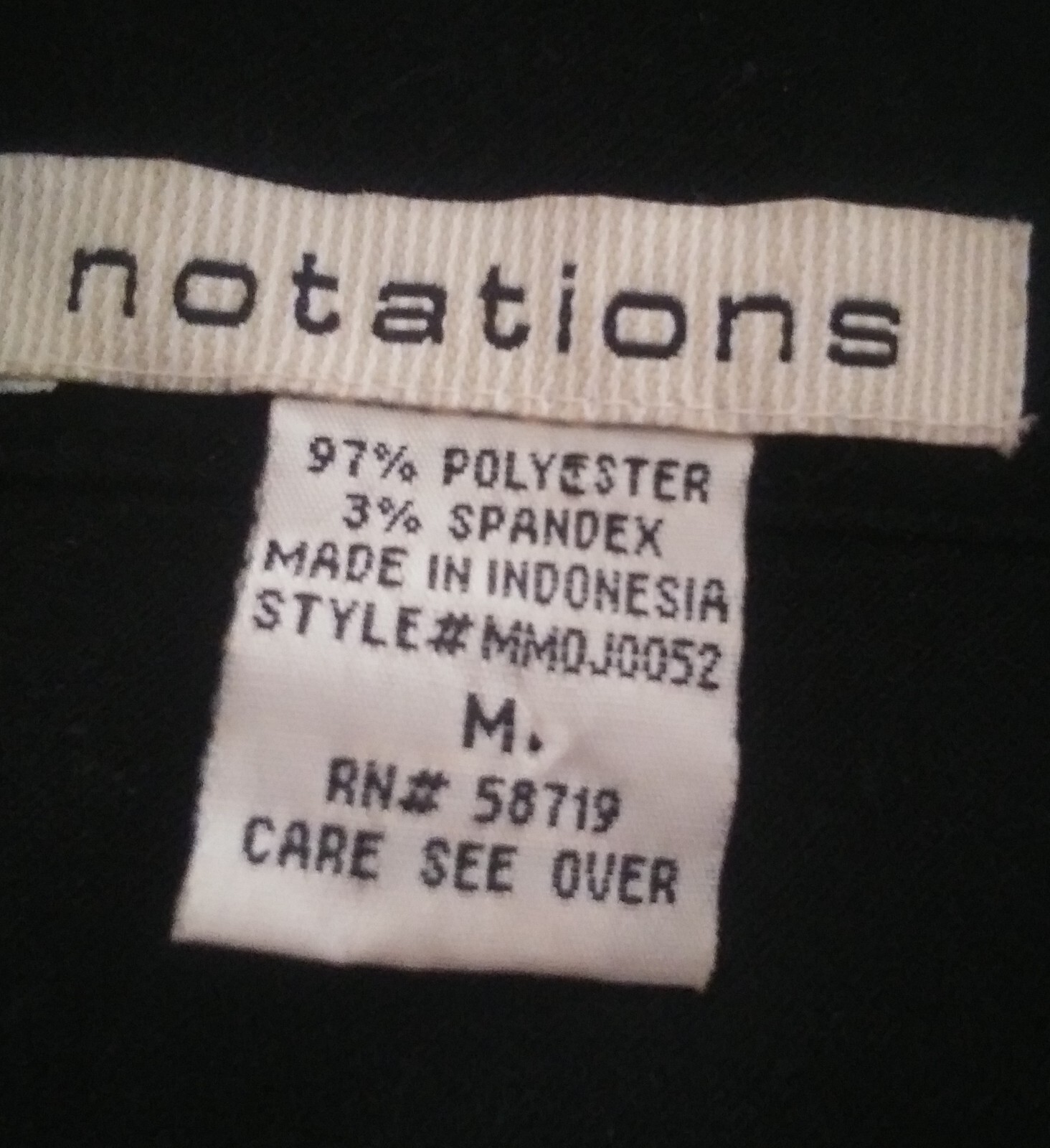 Notations Embroidered Black Zip Up Jacket  Women’… - image 4