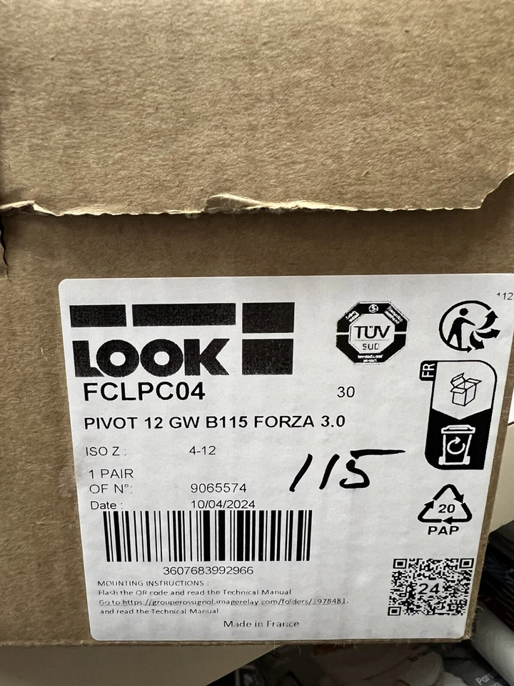 New Look Pivot 12 GW Forza 3.0 Ski Bindings 115mm brake - Image 3 of 3