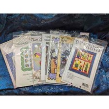 Wall Quilt And Crafts Mixed Pattern Design Lot Of 7