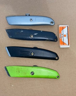 Lot of 3 Stanley Box Cutters Plus 1 More - Lot Of 4 Box Cutters