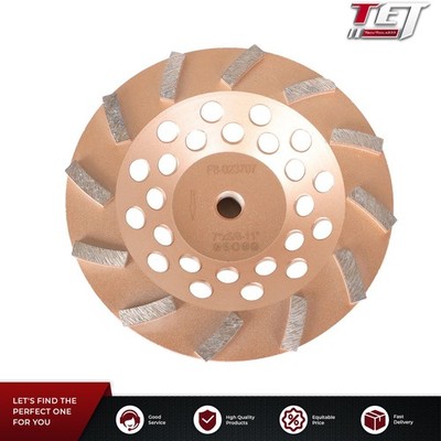 7'' 12 Turbo Diamond Abrasive Seg 5/8''-11 Arbor Concrete Grinding Cup Wheels New