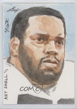 2013 Leaf Best of Football 1/1 Art Shell John Hatton Auto HOF Sketch z5i