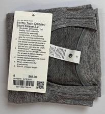 lululemon Swiftly Tech Cropped Short-Sleeve Shirt 2.0. Choose Your Size. NWT