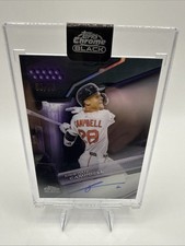 2026 Topps Chrome Black KRISTIAN CAMPBELL Purple Refractor Auto /75 Red Sox
