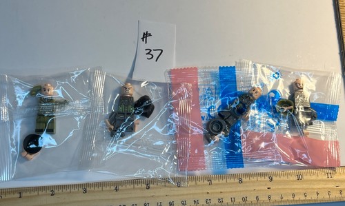 LEGO Agents 4 Minifigure Lot Military New sealed #A-37 - Picture 1 of 5