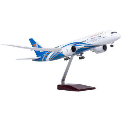 Extra großes Oman Air Boeing 787 Resin & ABS Flugzeug Modellflugzeug Geschenk - 1/130 Sc