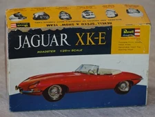 VINTAGE Revell Jaguar XK-E Roadster 1:25 1963 Box Made in USA AS IS CONDITION!