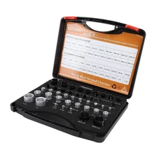 44PCS Nut and Bolt Thread Checker Aluminum High Accuracy Bolt Nut Identifier