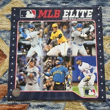 MLB Elite 2026 Wall Calendar, 12'' X 12'', 12-Month Calendar *Corner Dent