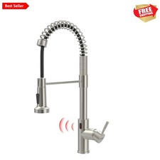 Touchless Kitchen Faucet with Pull Down Sprayer, Motion Sensor Smart Hands-Fr...