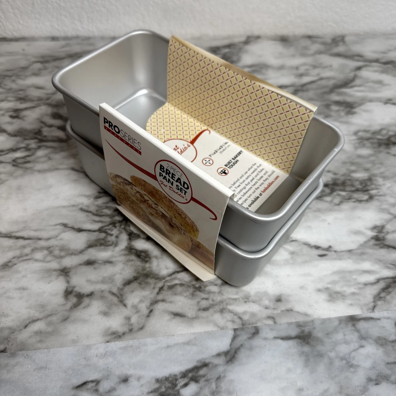 Fat Daddio’s Aluminum Bread Pans Bakeware Set - Pack of 2