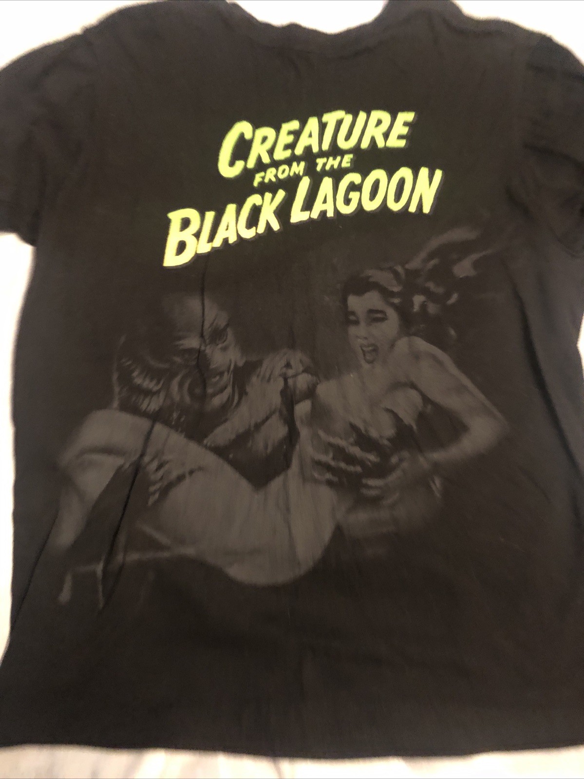 Universal Monsters Creature from the Black Lagoon Poster T-Shirt (Men’s M/Black)