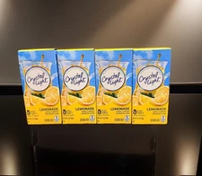 4 Pack 12-Quart Boxes Crystal Light Lemonade Drink Mix. Exp 02/2027