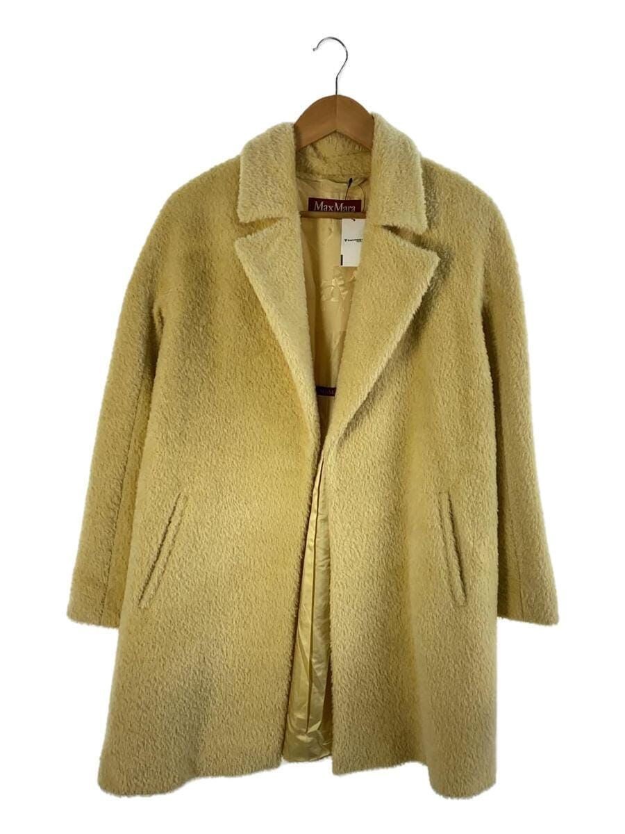 MAX MARA altra giacca 34 giallo alpaca tinta unita 60861843 usata
