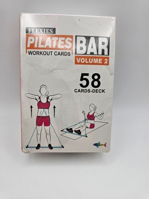 Flexies Pilates Bar Workout Cards Volume 2 Shark Fitness Sealed 58 Card Set